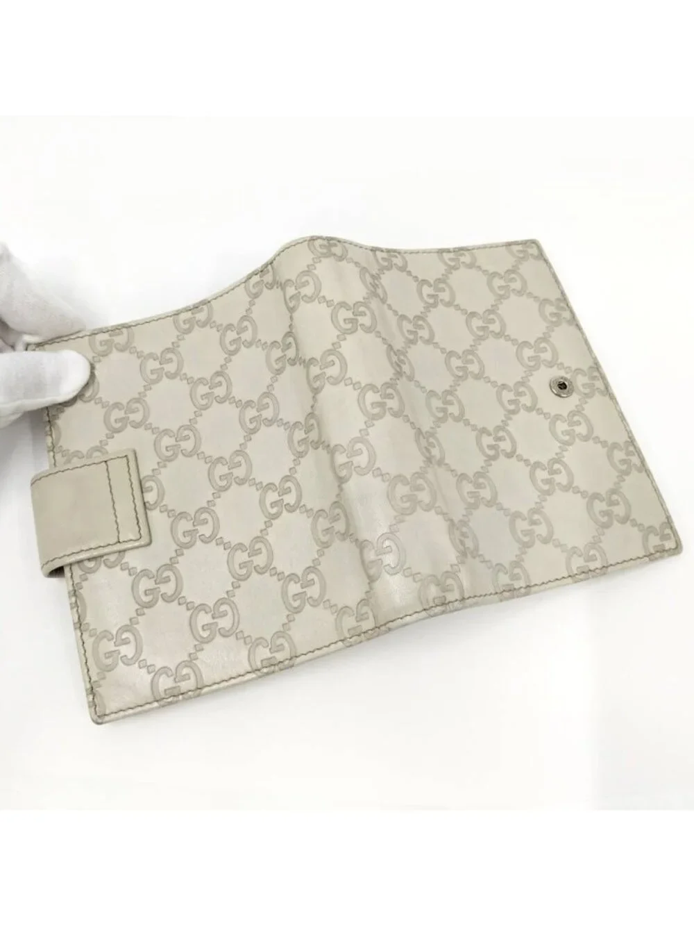 Gucci Notebook Cover Guccissima Leather Ivory Agenda